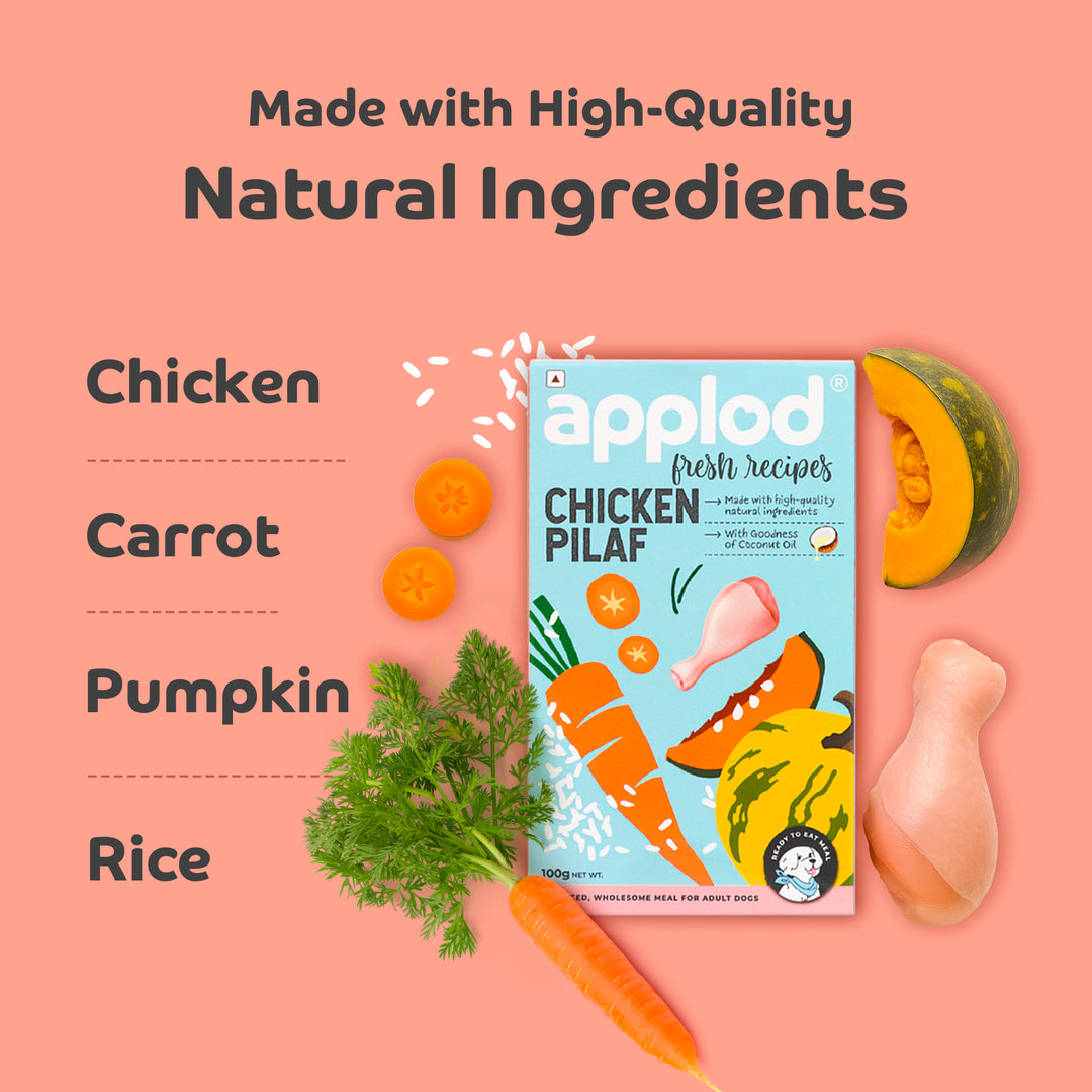 Applod Chicken Pilaf Fresh Dog Food – For Adult Dogs