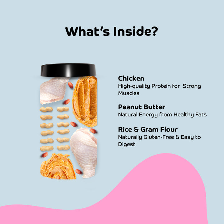 Applod Crunch-a-Licious Gluten Free Chicken and Peanut Butter Dog Biscuits - 800g
