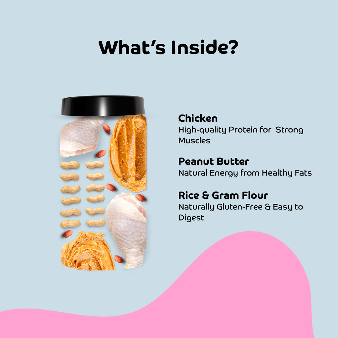 Applod Crunch-a-Licious Gluten Free Chicken and Peanut Butter Dog Biscuits - 800g