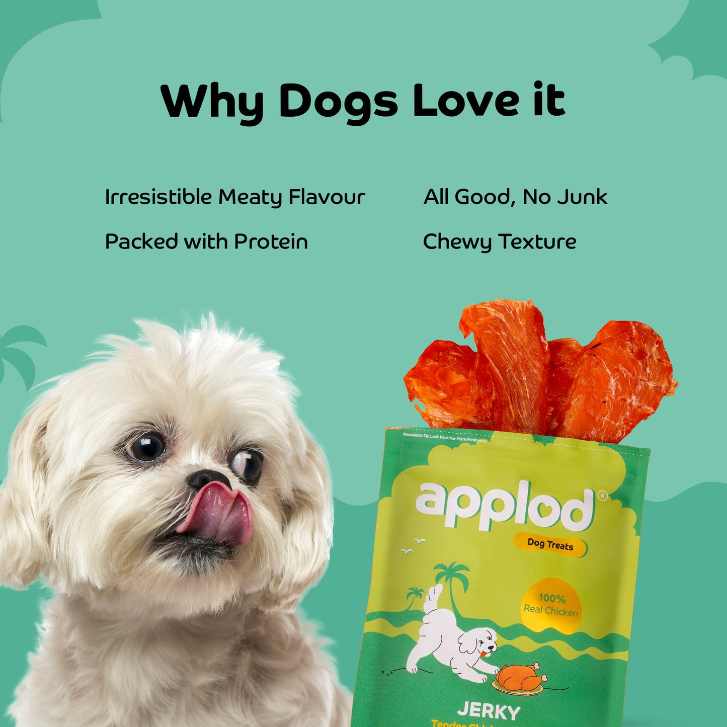 Applod Tender Chicken Breast Dog Treats- 50g