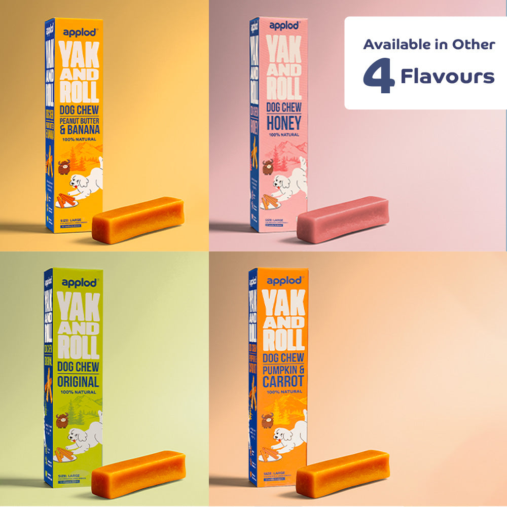 Applod Yak & Roll Turmeric Yak Chew for Dogs