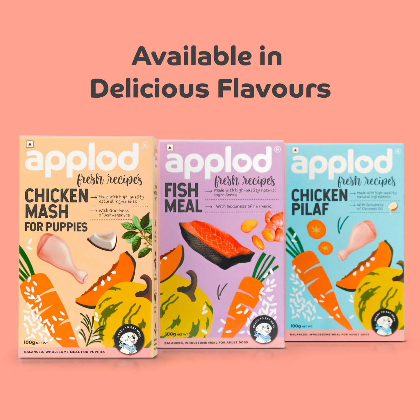 Applod Chicken Pilaf Fresh Dog Food – For Adult Dogs