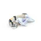 ZL Lilac Dot Bell & Bow Cat Collar