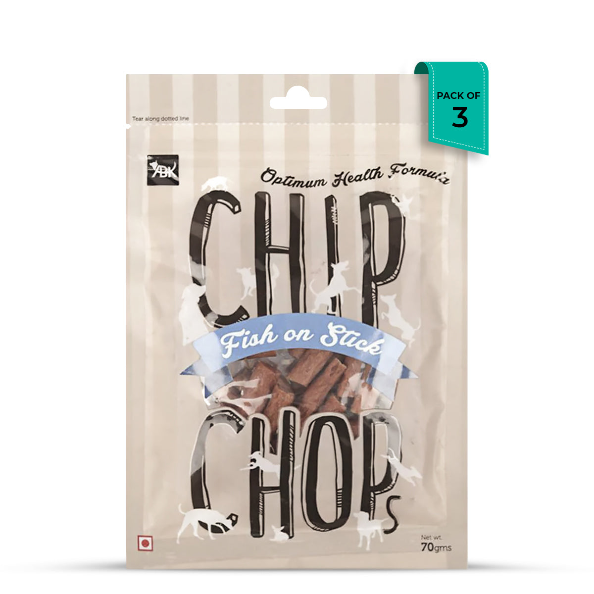 Chip Chops Fish on Stick Dog Meaty Treat-70g