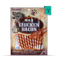 Dogaholic BBQ Max Chicken Bacon Sticks Dog Treats