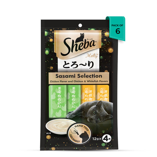 Sheba Melty Sasami Chicken Flavour Cat Creamy Treat - All Breed Adult - 48g