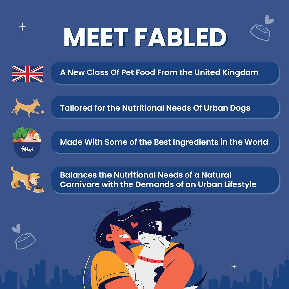 Fabled Eager to Meat With Fresh Chicken, Turkey & Duck Dry Dog Food - All Breed Adult