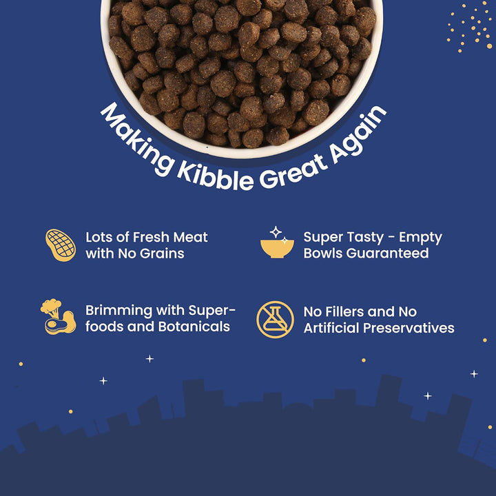 Fabled Eager to Meat With Fresh Chicken, Turkey & Duck Dry Dog Food - All Breed Adult