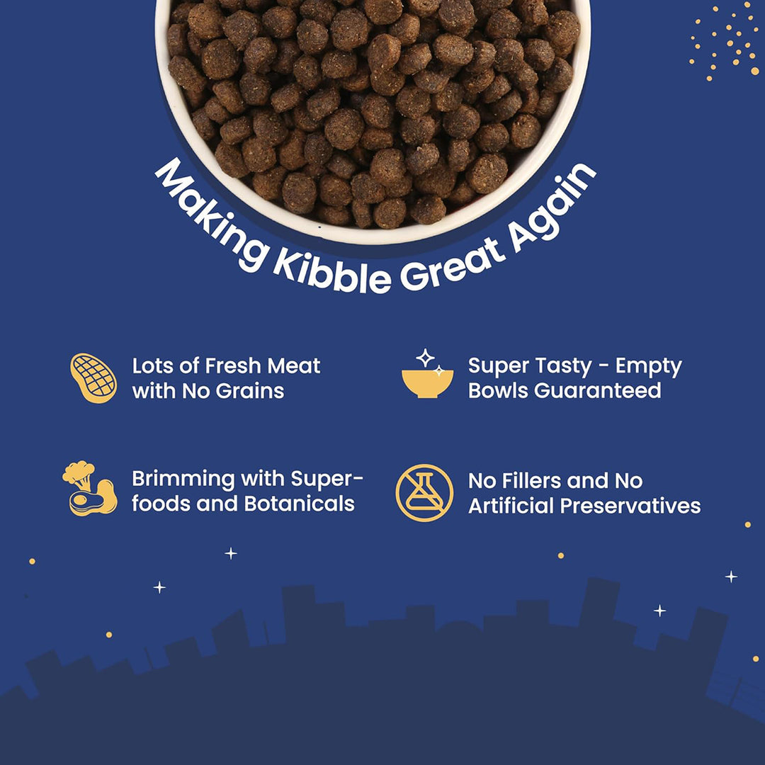 Fabled Eager to Meat With Fresh Chicken, Turkey & Duck Dry Dog Food - All Breed Adult