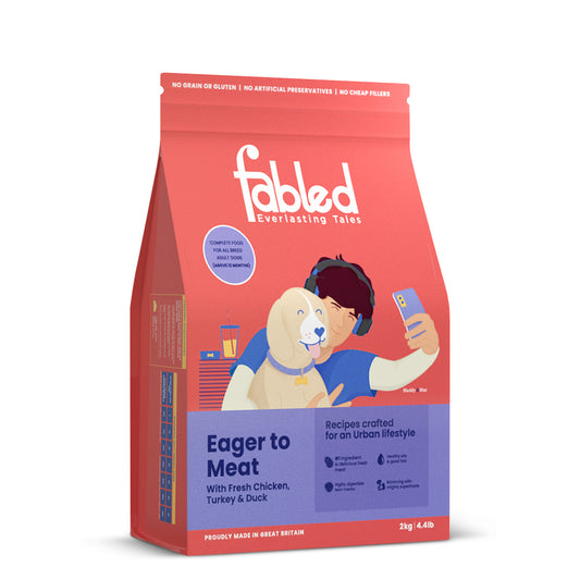 Fabled Eager to Meat With Fresh Chicken, Turkey & Duck Dry Dog Food - All Breed Adult