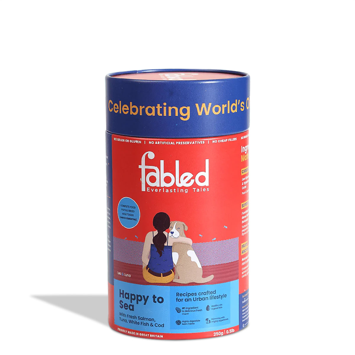 Fabled Happy To Sea With Fresh Salmon, White Fish & COD Dry Dog Food - All Breed Adult