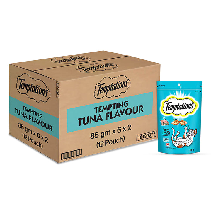 Temptations Tempting Tuna Flavour Cat Treat - 85g (Pack Of 12)