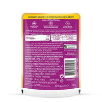 Whiskas Chicken in Gravy Wet Cat Food - All Breeds Kitten (2-12 months) - Zigly