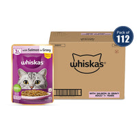 Whiskas Salmon in Gravy Wet Cat Food - All Breeds Adult (+1 year) - 80 g