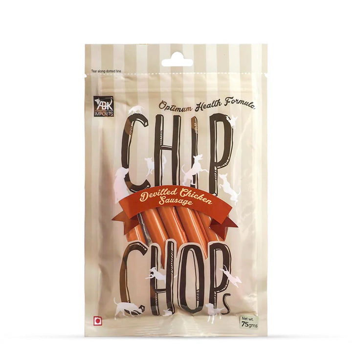 Chip Chops Chicken Sausages Dog Meaty Treat – 75g