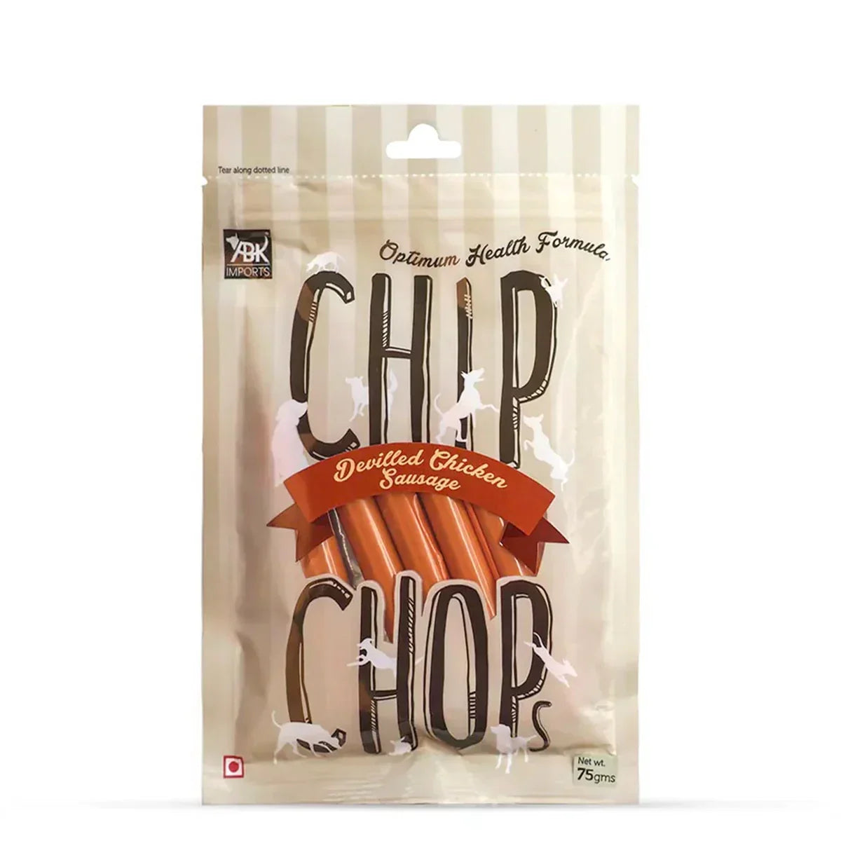 Chip Chops Chicken Sausages Dog Meaty Treat - 75g