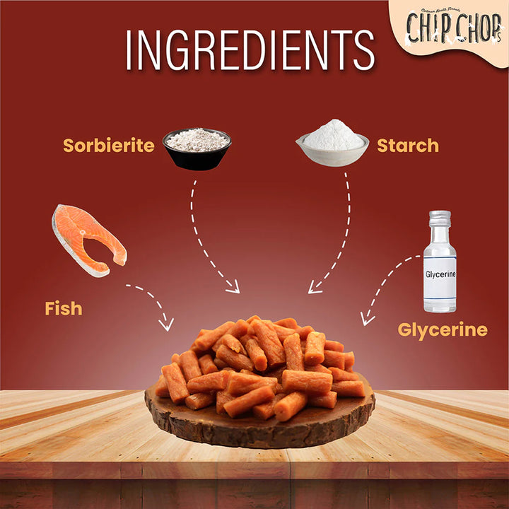 Chip Chops Fish on Stick Dog Meaty Treat-70g
