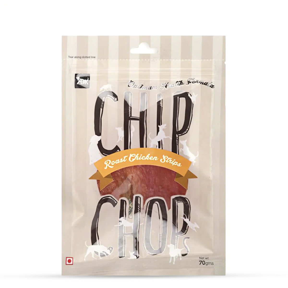 Chip Chops Roast Chicken Strips Dog Meaty Treat - 70g