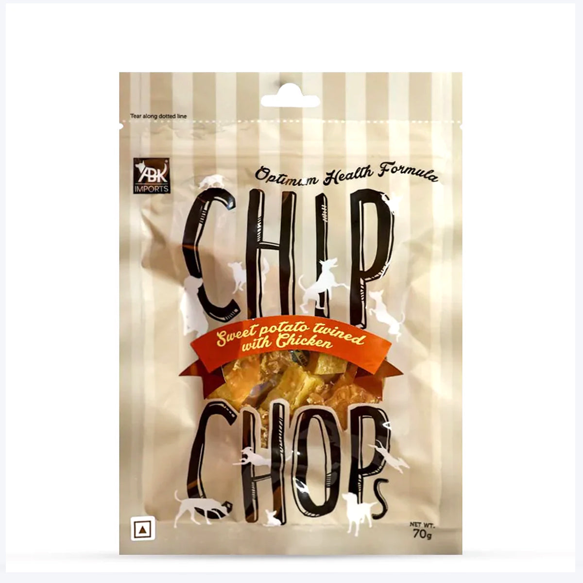Chip Chops Sweet Potato Twined with Chicken Dog Meaty Treat - 70g