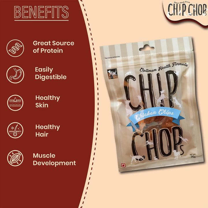 Chip Chops Chicken Chips Coins Dog Meaty Treat – 70g