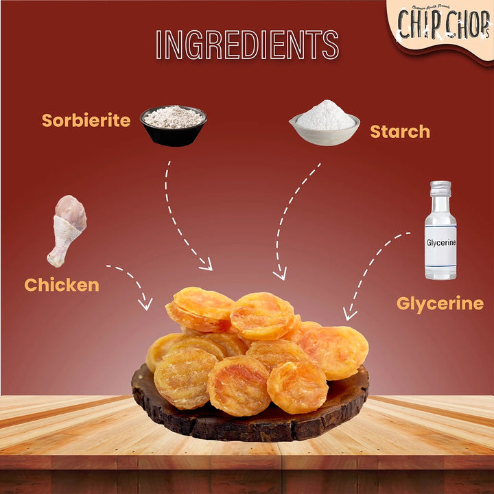 Chip Chops Chicken Chips Coins Dog Meaty Treat – 70g