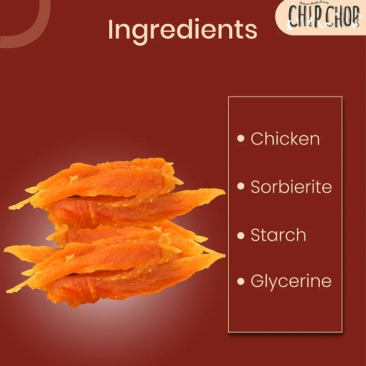Chip Chops Dried Chicken Jerky Dog Meaty Treat - 70g