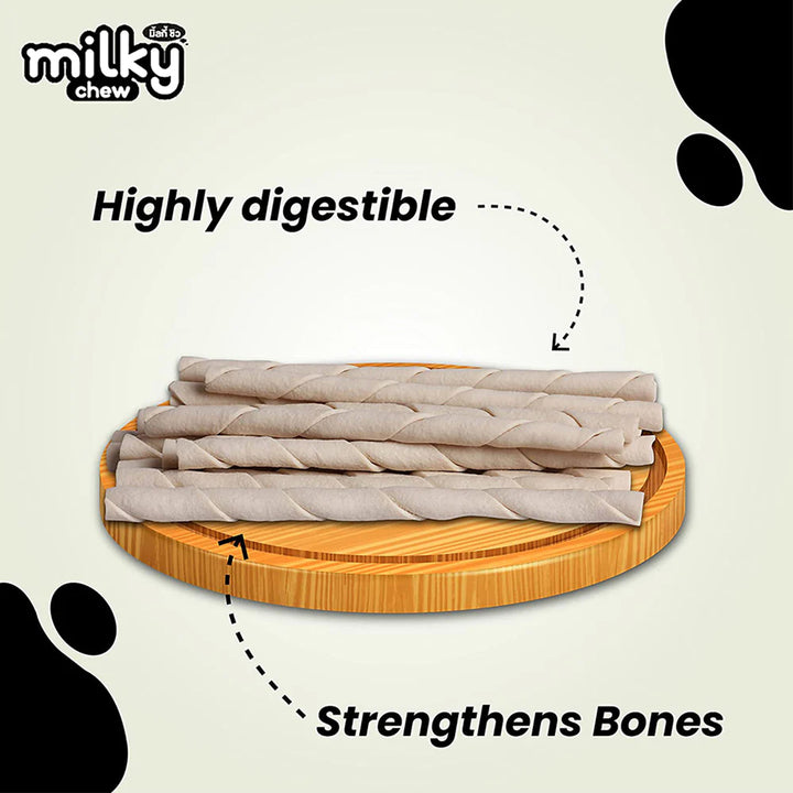 Dogaholic Milky Chew Stick Style Dog Treat - 30 pieces