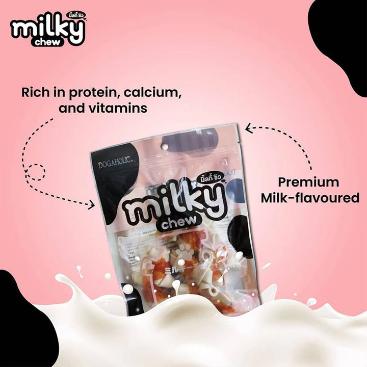 Dogaholic Milky Chew Chicken Bone Dog Treat - 10 Pieces