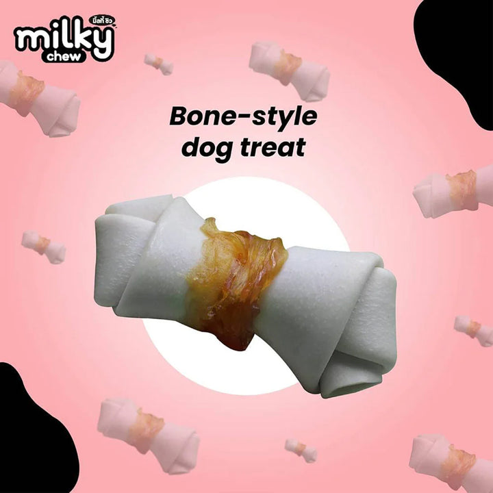 Dogaholic Milky Chew Chicken Bone Dog Treat - 10 Pieces