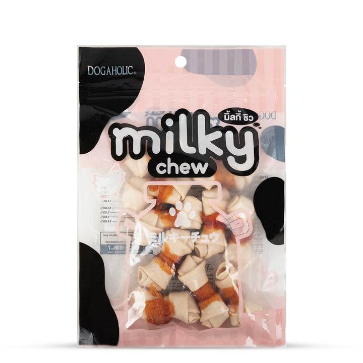 Dogaholic Milky Chew Chicken Bone Dog Treat - 10 Pieces