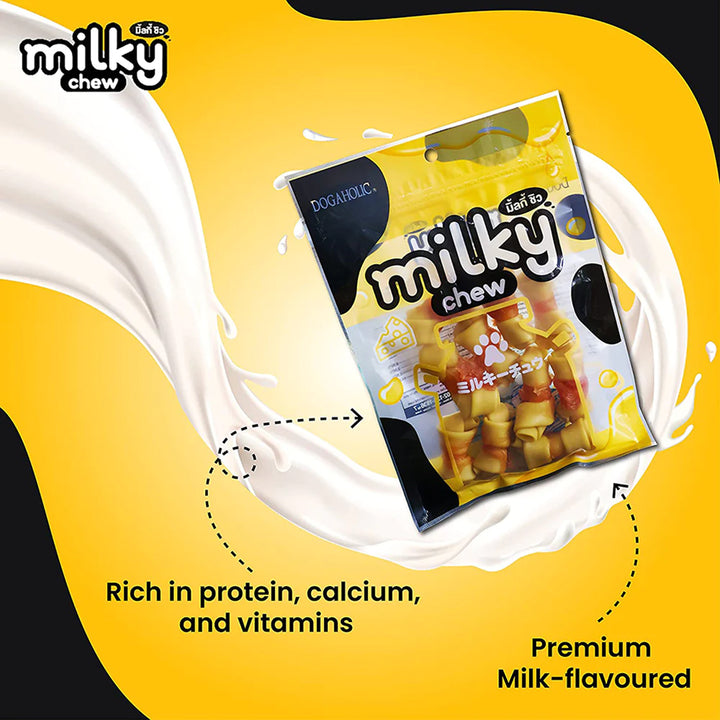 Dogaholic Milky Chew Cheese & Chicken Bones Dog Treat - 10 pieces