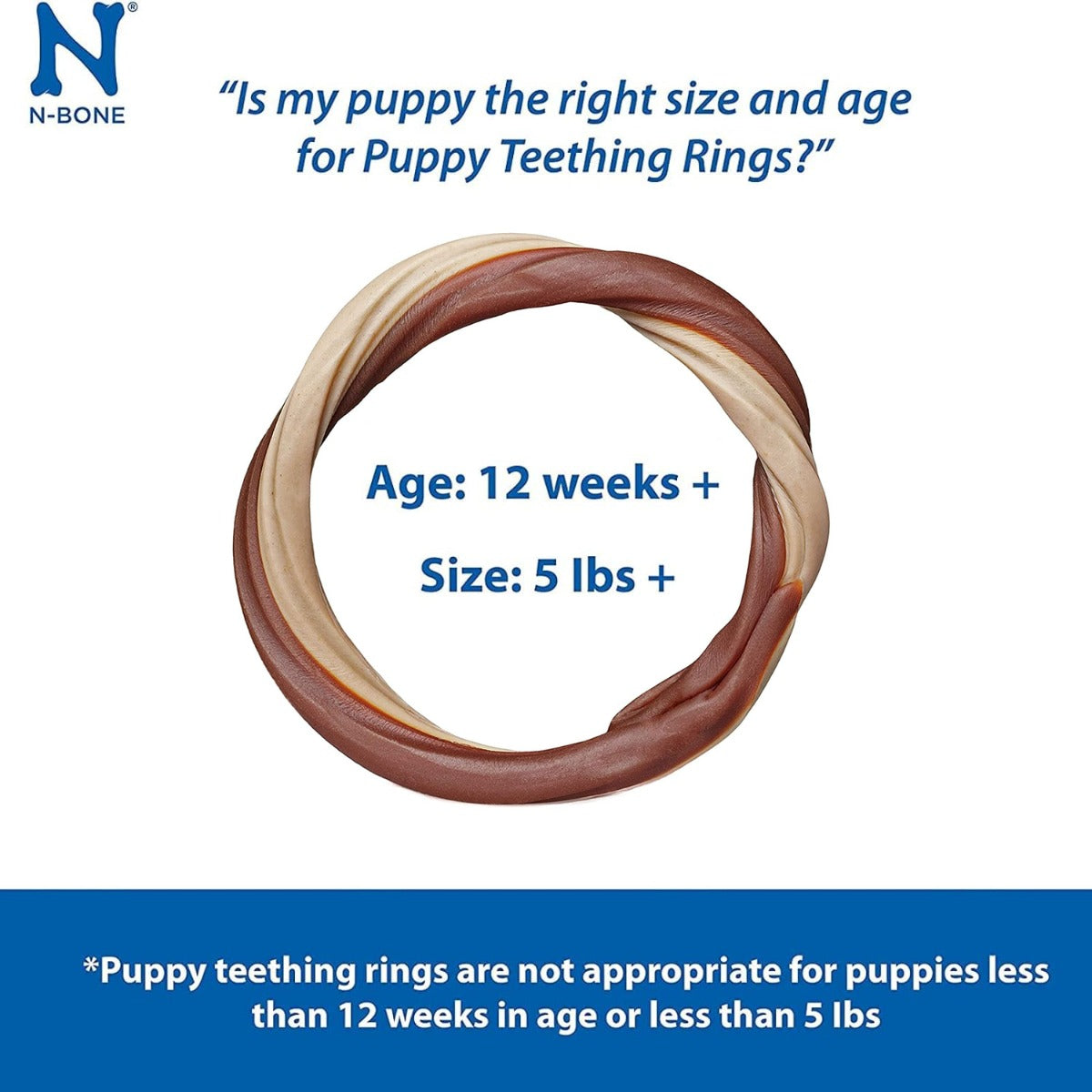 NPIC N-Bone Puppy Teething Ring Chicken Flavour Puppy Dental Treat - 34g