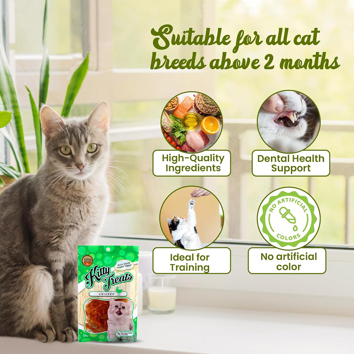Neko Cat Soft Chicken Jerky Sliced Cat Meaty Treat - 30g