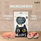 Kittos Tuna Jerky Strips Cat Meaty Treat  35gm - Zigly