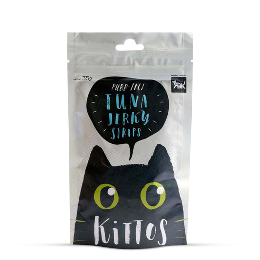 Kittos Tuna Jerky Strips Cat Meaty Treat – 35gm