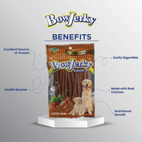 Rena BowJerky Liver Sticks Dog Meaty Treat - 200g
