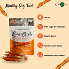 Rena Love Chicken Wrapped Double Sticks Dog Treat - 146g (10 Pieces) - Zigly