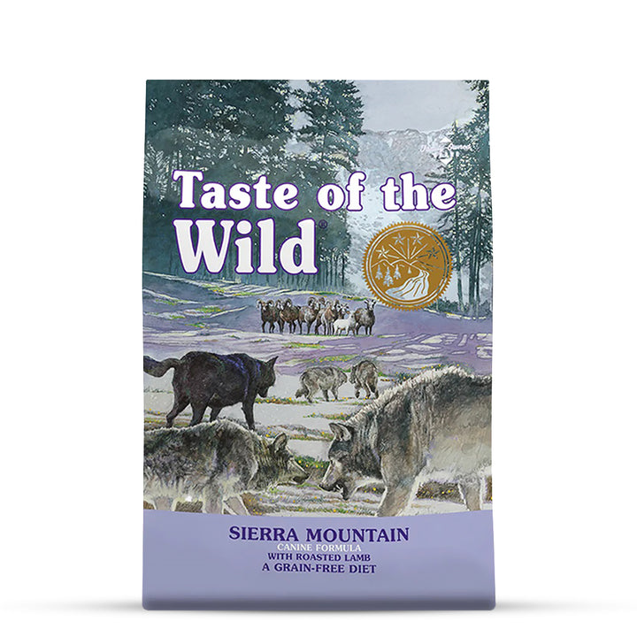 Taste of the Wild Sierra Mountain Grain Free Dry Dog Food - Roasted Lamb - 5.6kg