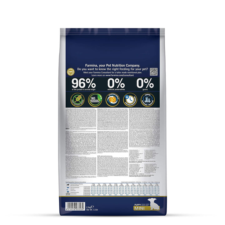 Farmina N&D Grain Free Pumpkin Lamb & Blueberry Dry Dog Food - Mini Breed Puppy