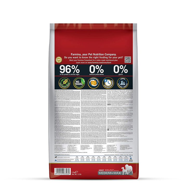 Farmina N&D Grain Free Pumpkin Chicken & Pomegranate Dry Dog Food - Medium & Maxi Breed Adult