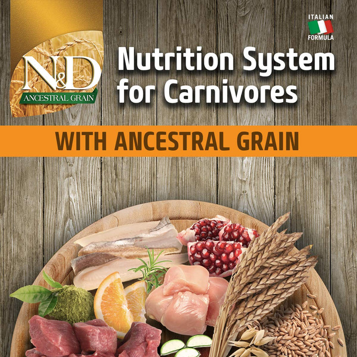 Farmina N&D Ancestral Grain Chicken & Pomegranate Medium & Maxi Breed Puppy - Dry Dog Food - 2.5kg