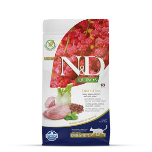 Farmina N&D Grain Free Quinoa – Digestion (Lamb, Fennel & Mint) Adult Dry Cat Food – 1.5kg