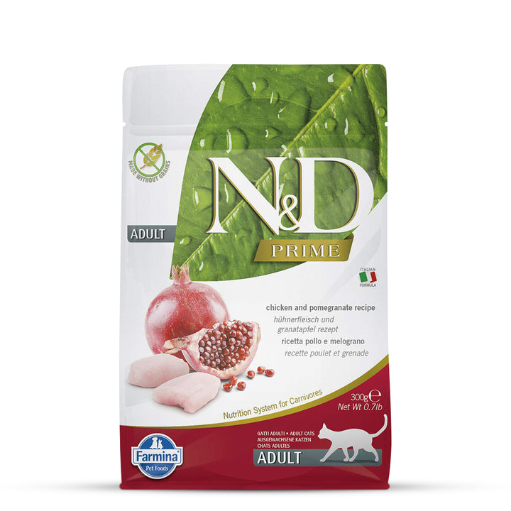 Farmina N&D Grain Free Prime Chicken & Pomegranate Dry Cat Food - All Breed Adult