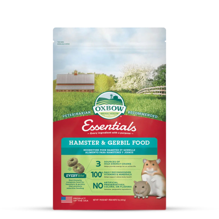 Oxbow Essentials Hamster & Gerbil Food - 454g