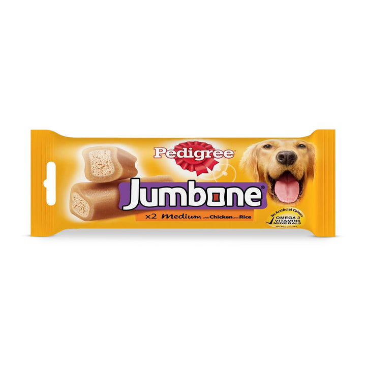 Pedigree Jumbone Chicken & Lamb Flavour Adult Dog Treats - Medium & Large Breeds - 180g