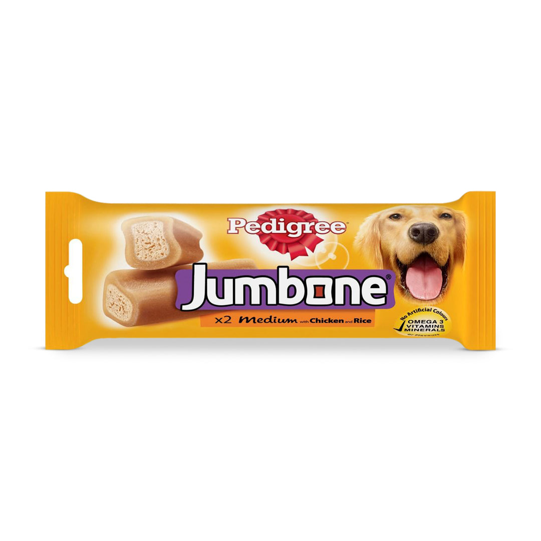Pedigree Jumbone Chicken & Lamb Flavour Adult Dog Treats - Medium & Large Breeds - 180g