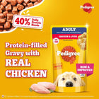 Pedigree Chicken & Liver Chunks in Gravy Adult Wet Dog Food - 130g - Zigly