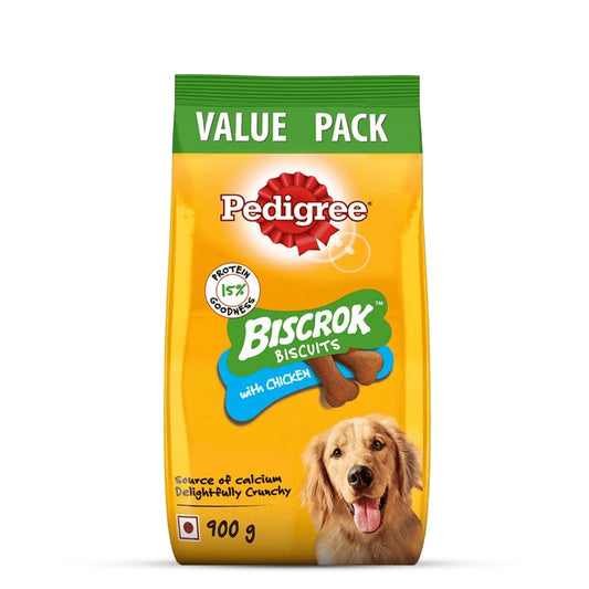 Pedigree Biscrok Chicken Flavor Dog Biscuits - 900g