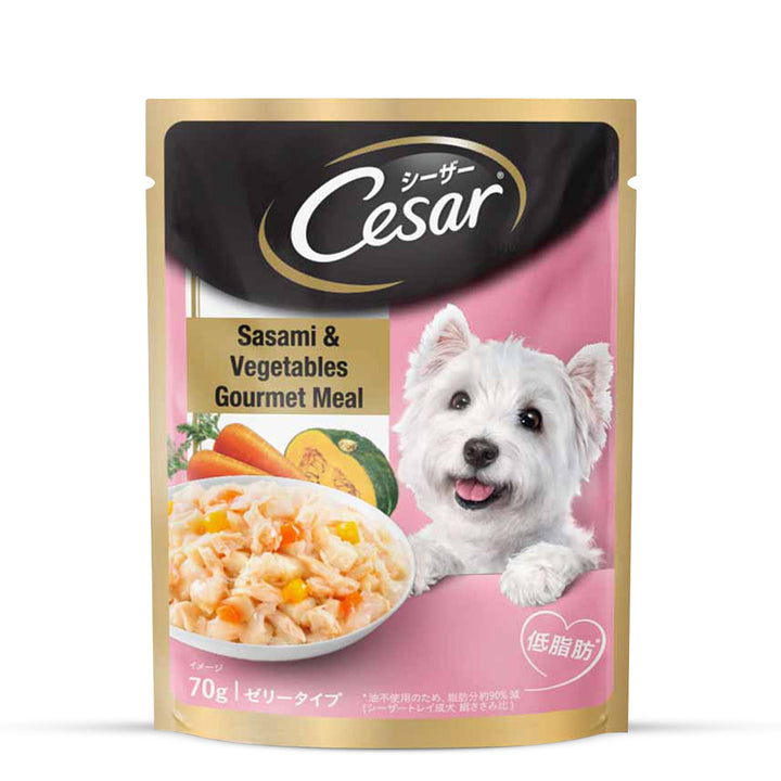 Cesar Premium Sasami & Vegetables (Gourmet meal) Wet Dog Food - All Breed Adult - 70g