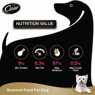 Cesar Premium Sasami (Gourmet Meal) Wet Dog Food - All Breed Adult - 70g - Zigly